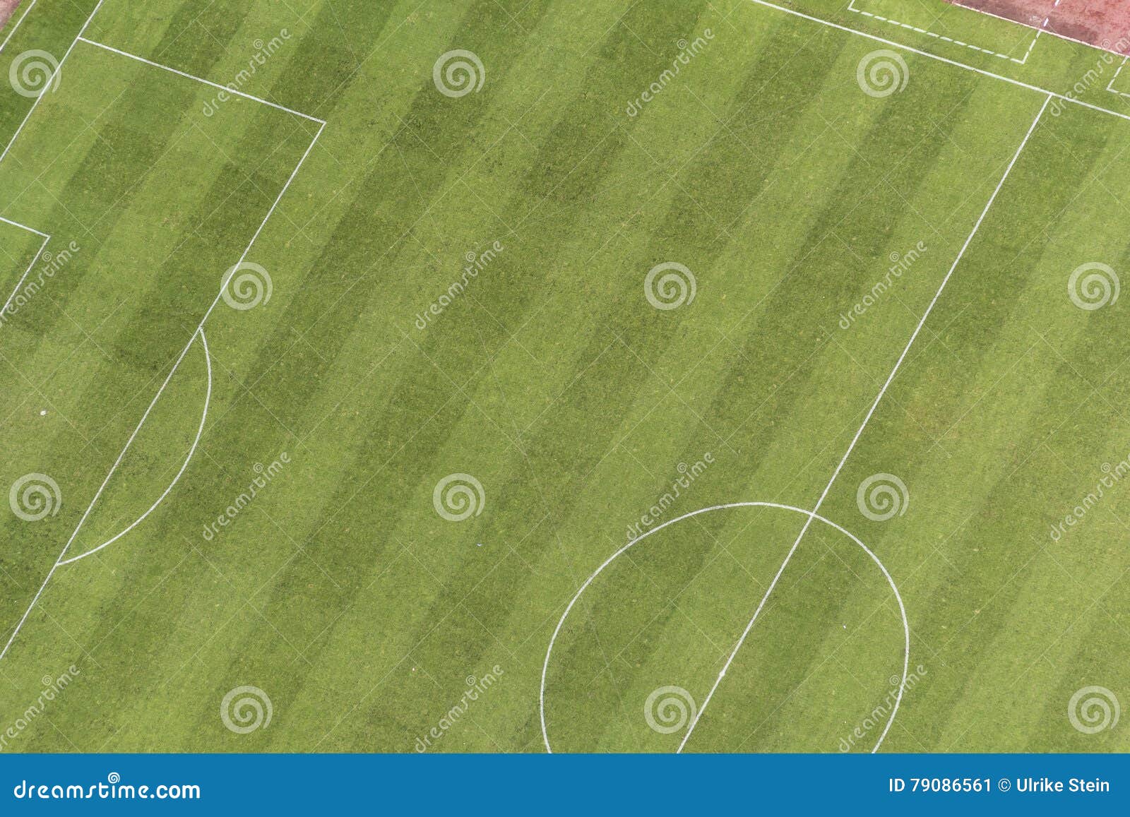 aerial view of football sport field