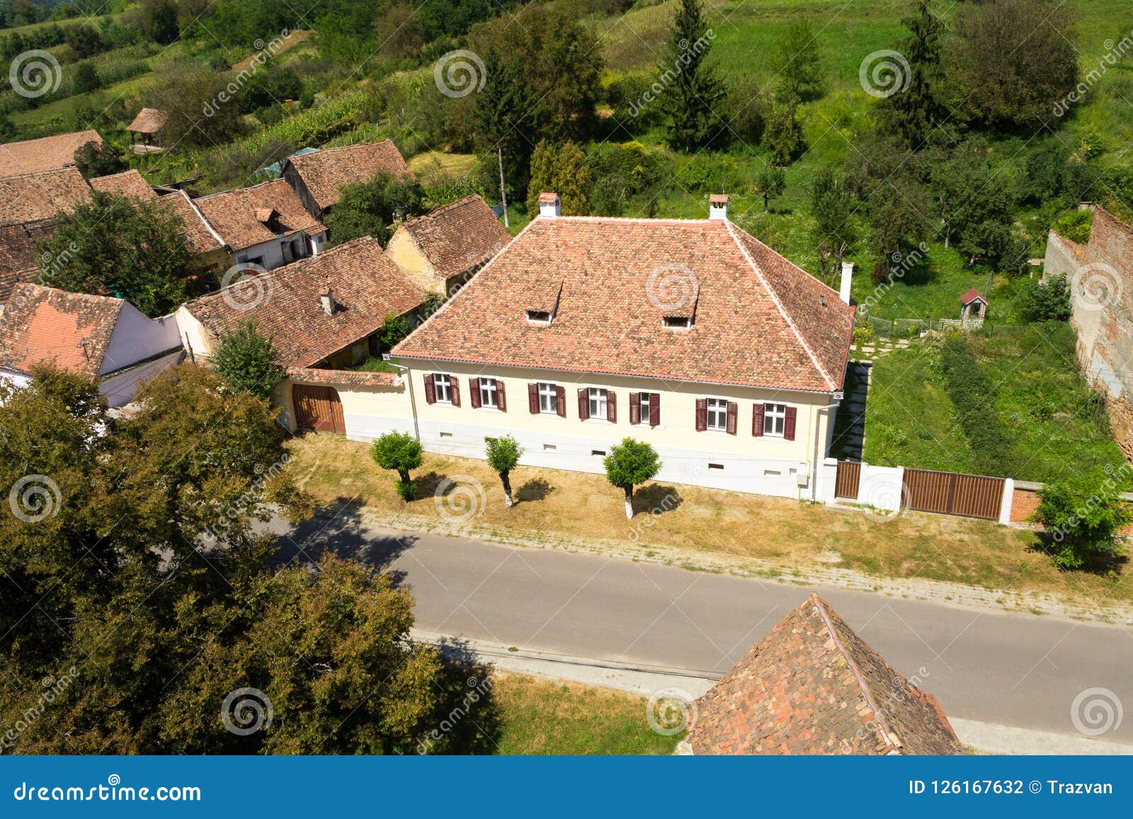 Traditional Saxon House in Valea Viilor Village, Transylvania, Romania ...