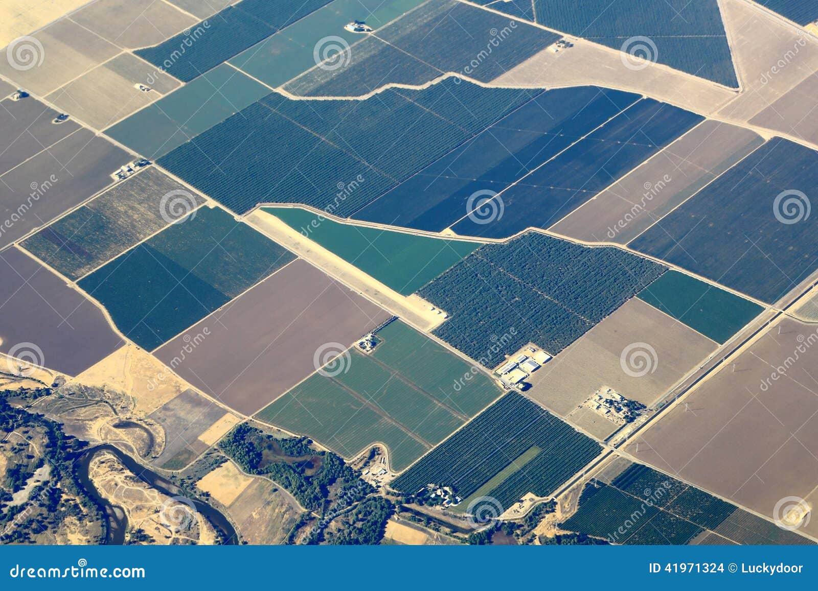 aerial view great plains