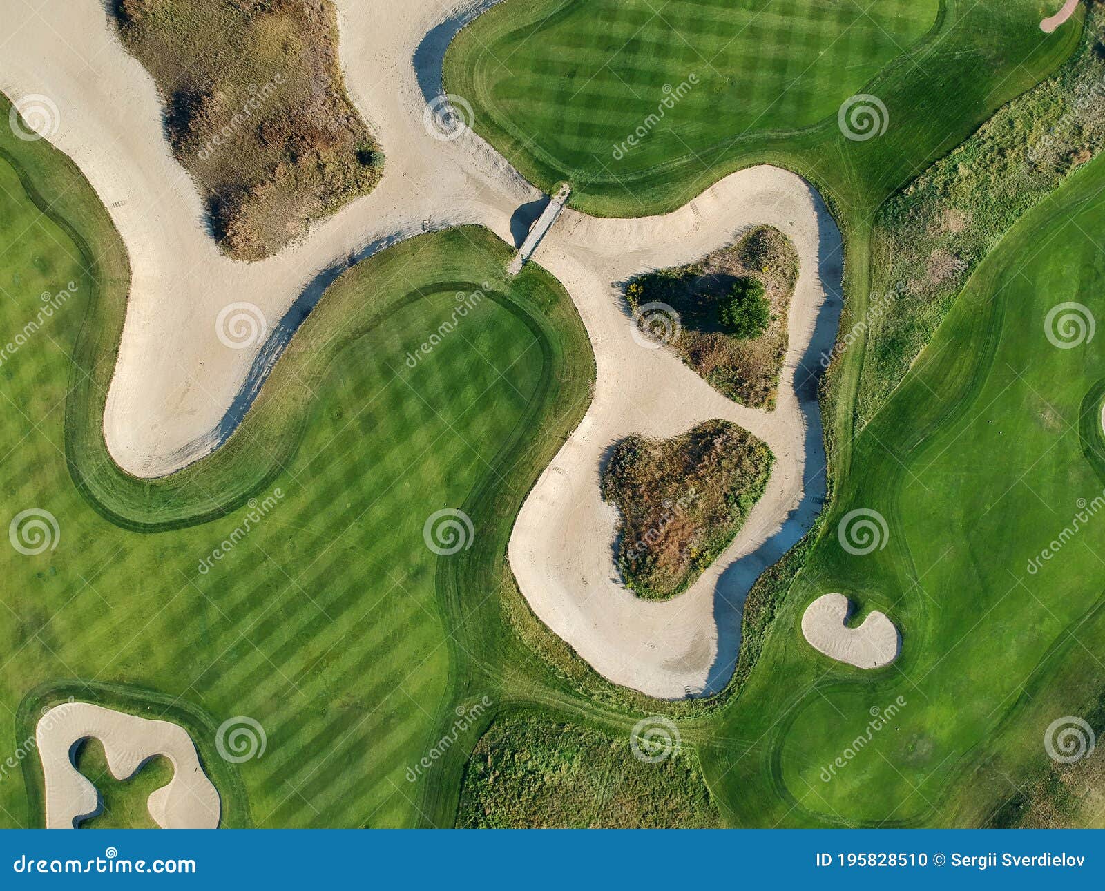 golf course top view