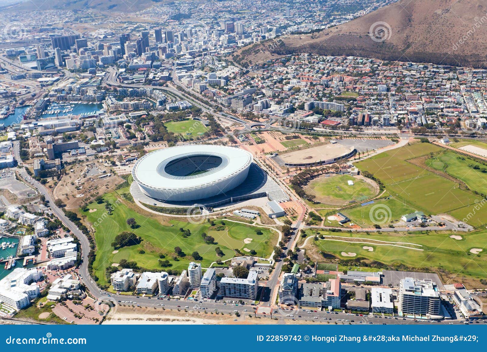 Aerial View of Green Point Stadium Editorial Photography Image of
