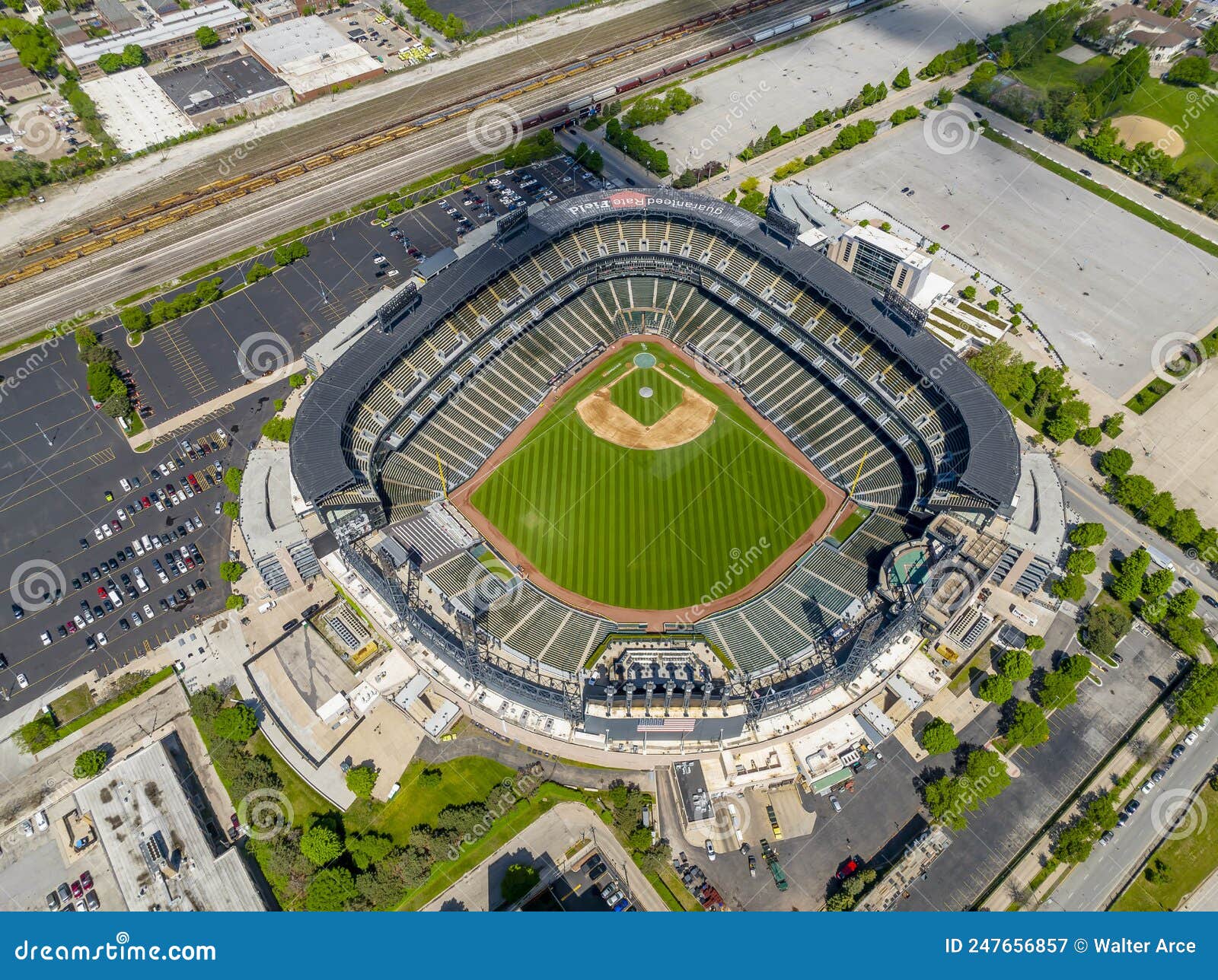 Aerial View of Guaranteed Rate Field, Home of the Chicago White