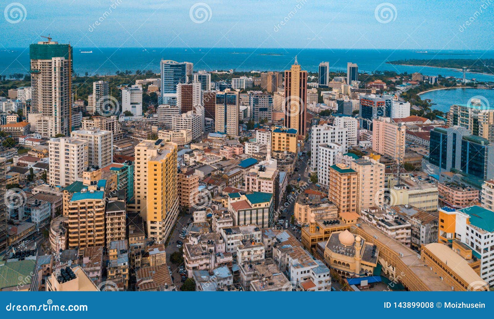 aerial view of the haven of peace, city of dar es salaam