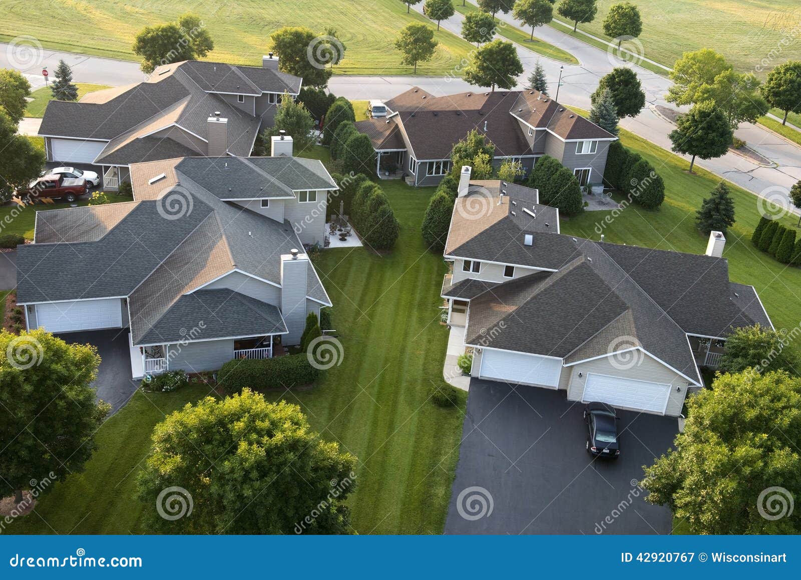 aerial view houses, homes, subdivision, neighborhood