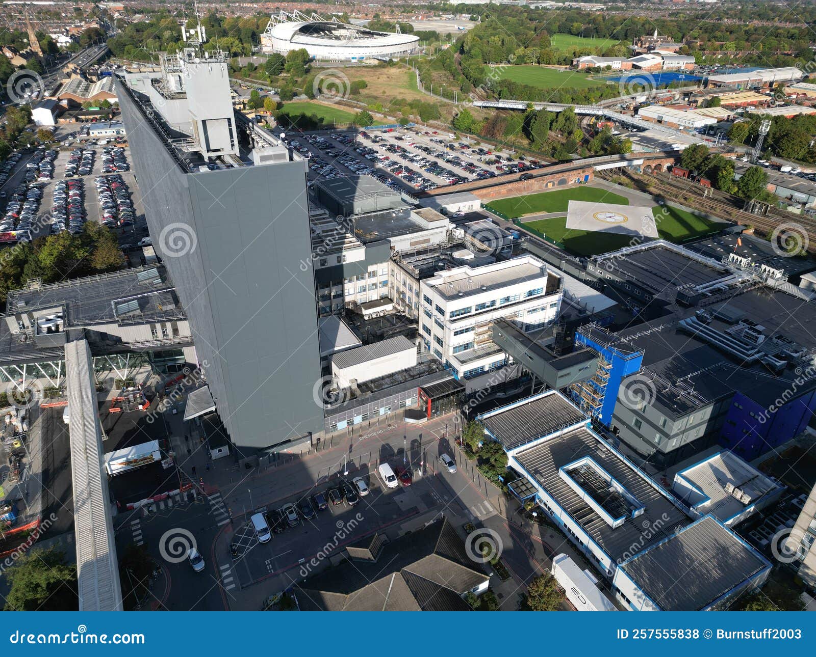 Aerial View of Hull Royal Infirmary, Hull Women and Children S Hospital