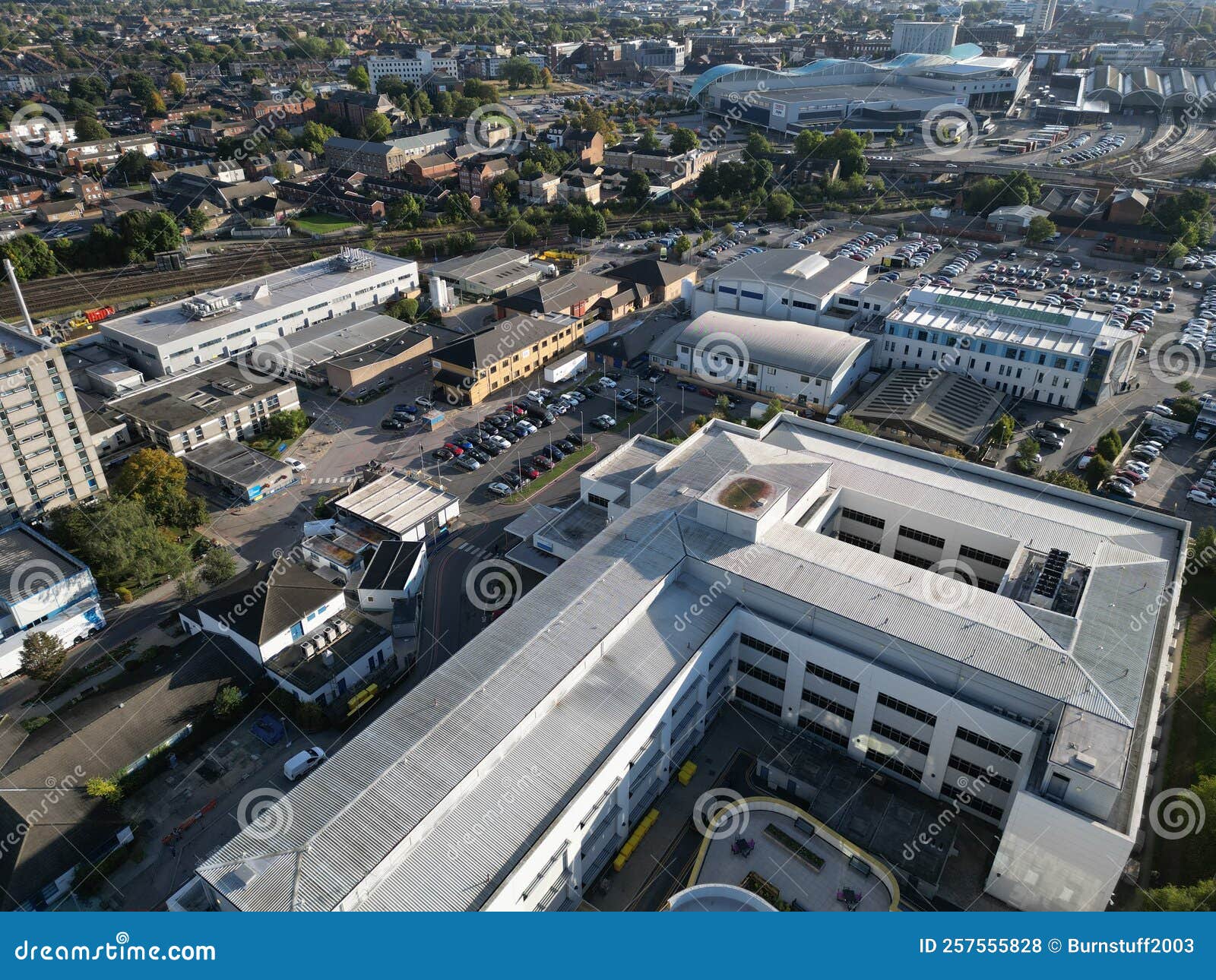 Aerial View of Hull Royal Infirmary, Hull Women and Children S Hospital