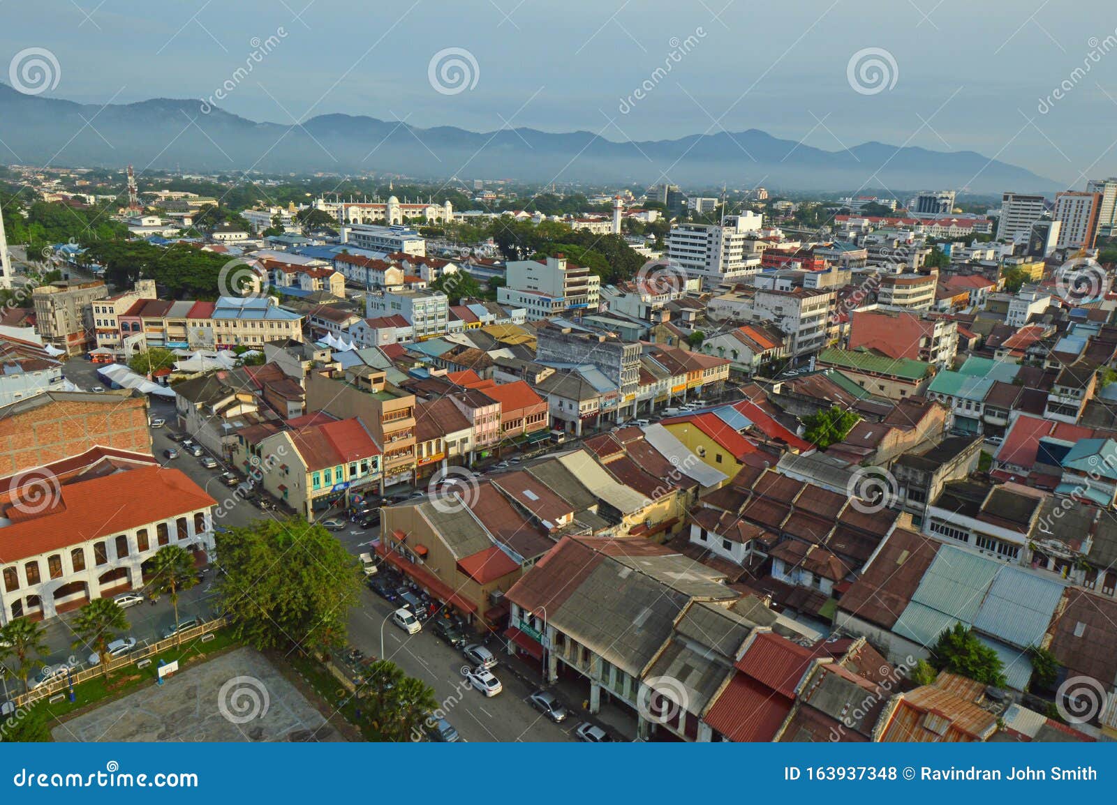 Aerial View Of Ipoh Old Town Editorial Stock Photo - Image of view