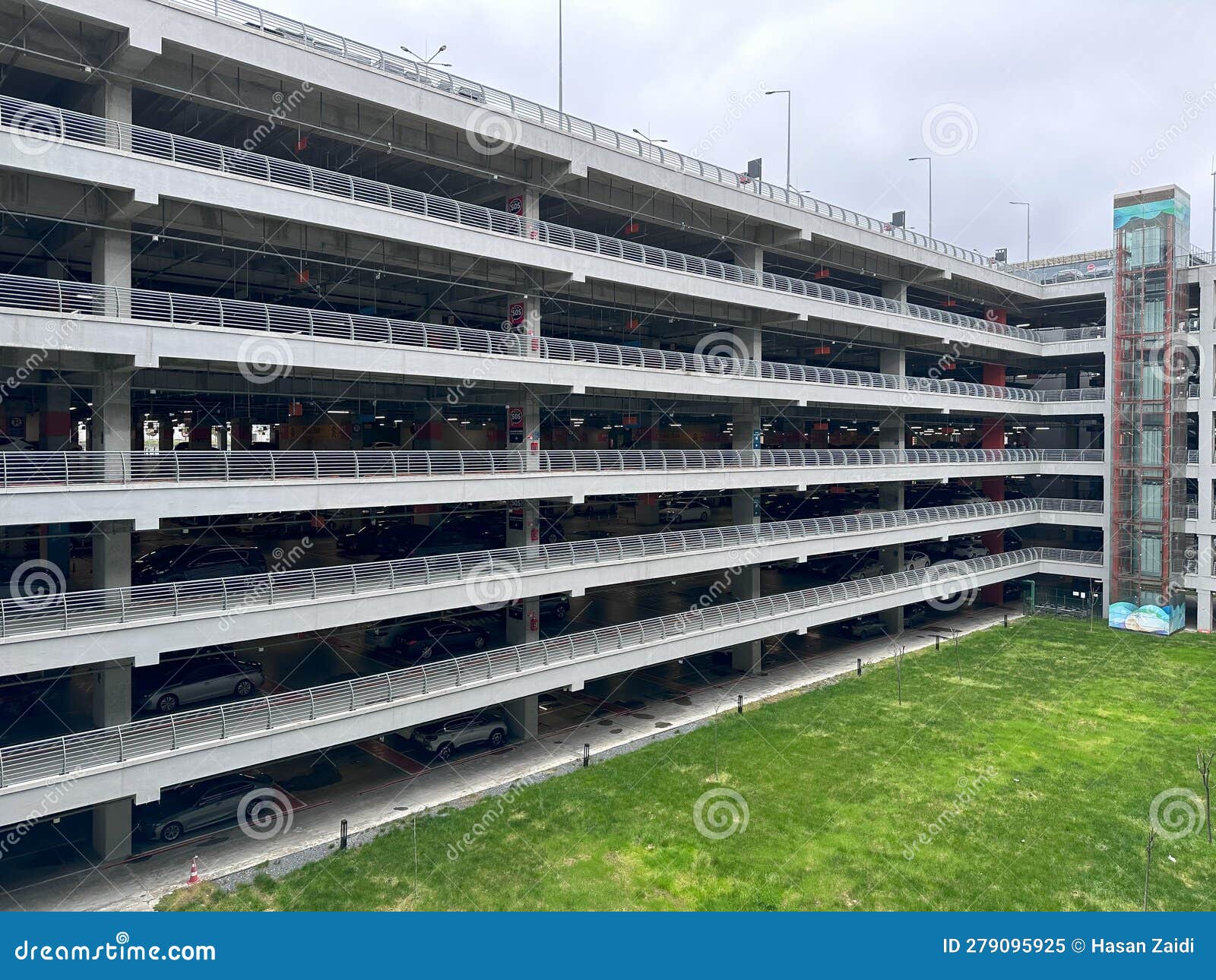 Aerial View of Istanbul Airport Car Parking Area Editorial Image