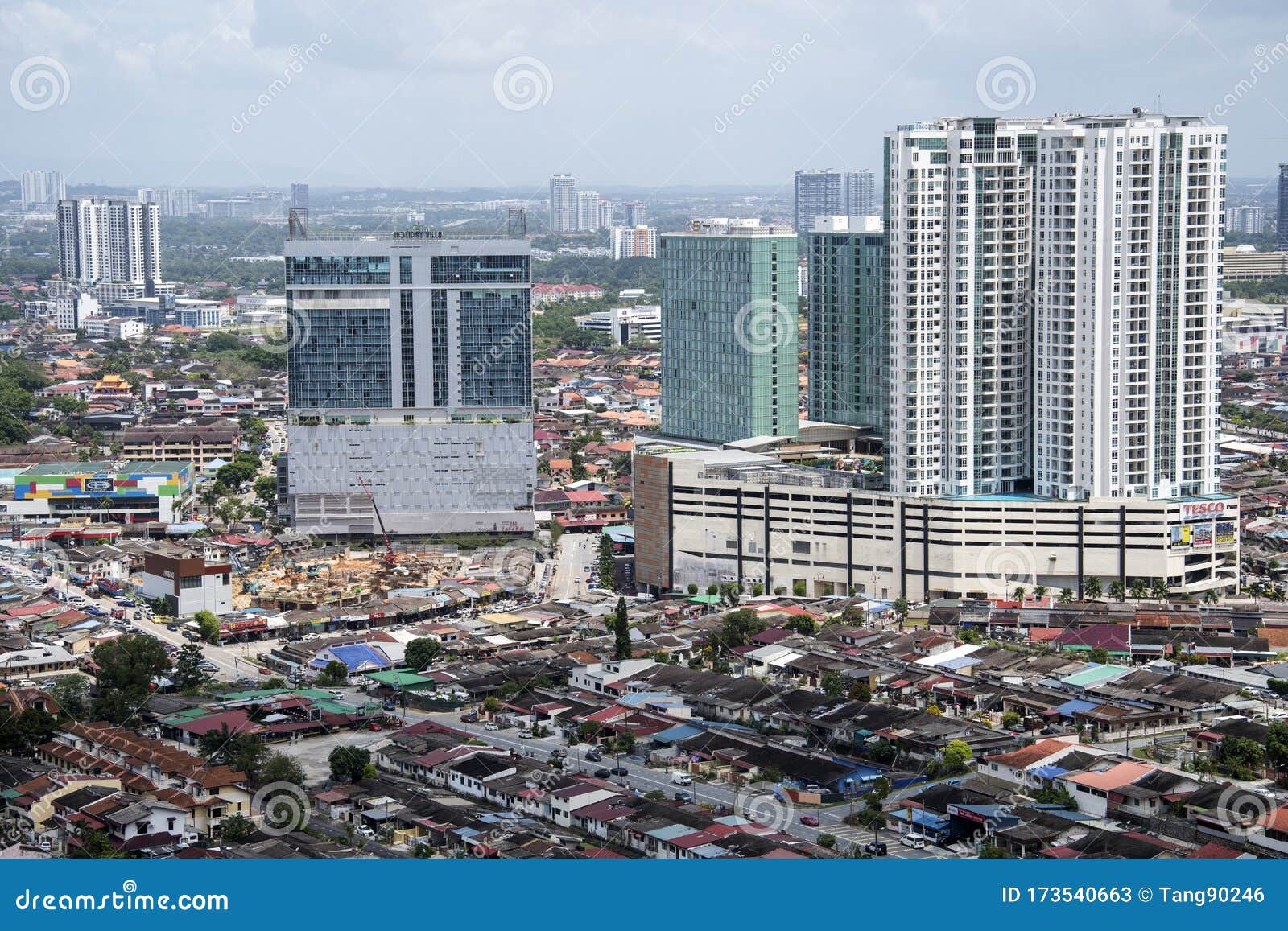 Aerial View of Johor Bahru City Editorial Stock Photo - Image of