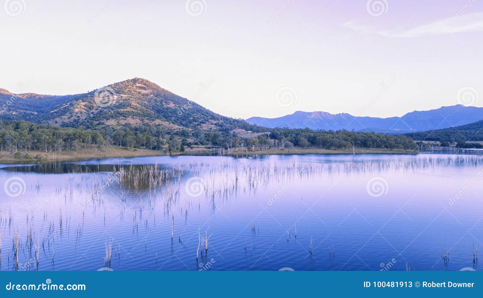 Aerial View Of Lake Moogerah In Queensland Stock Image Image Of