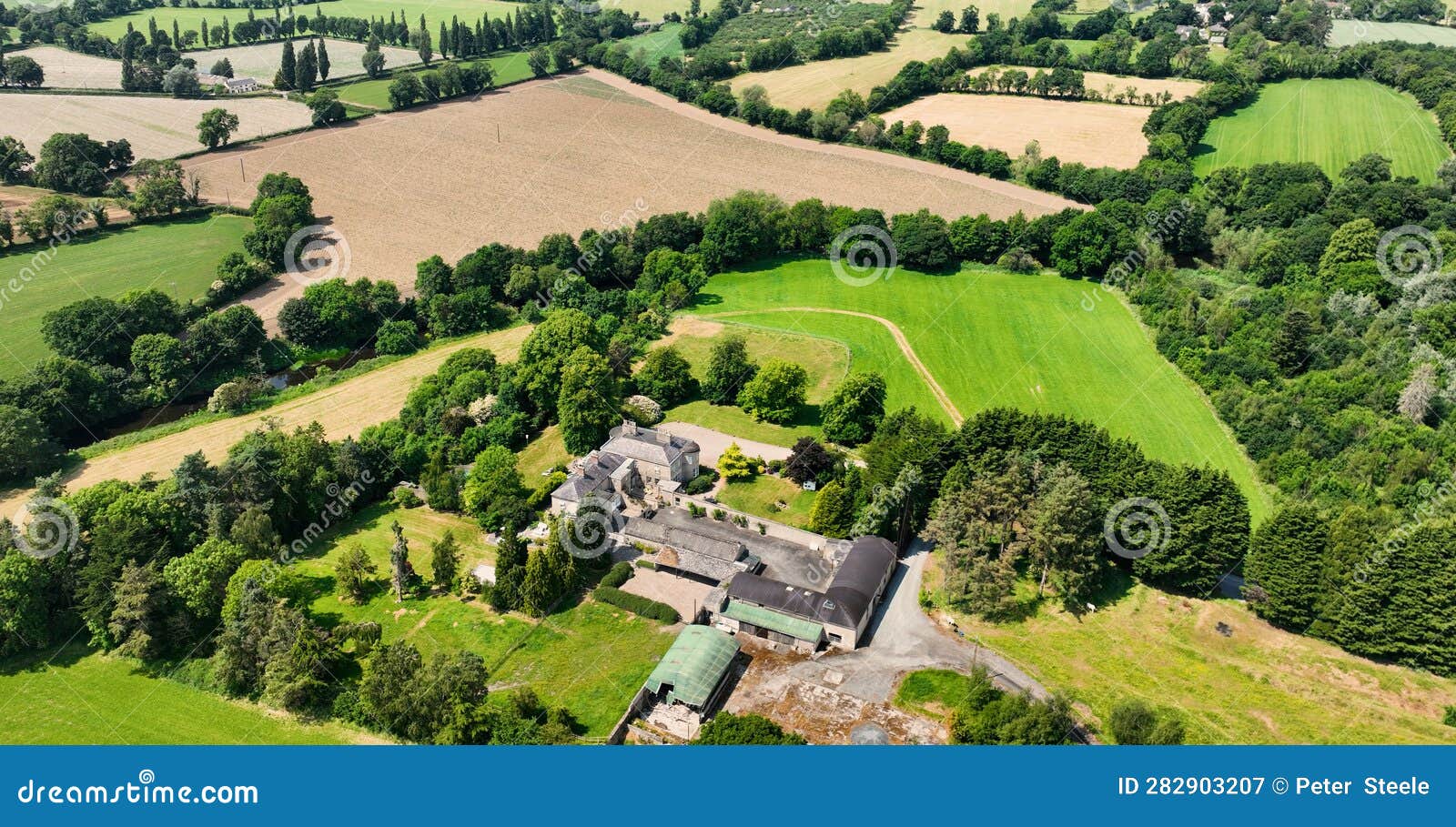 aerial view of elmfield estate in gilford portadown co down northern ireland