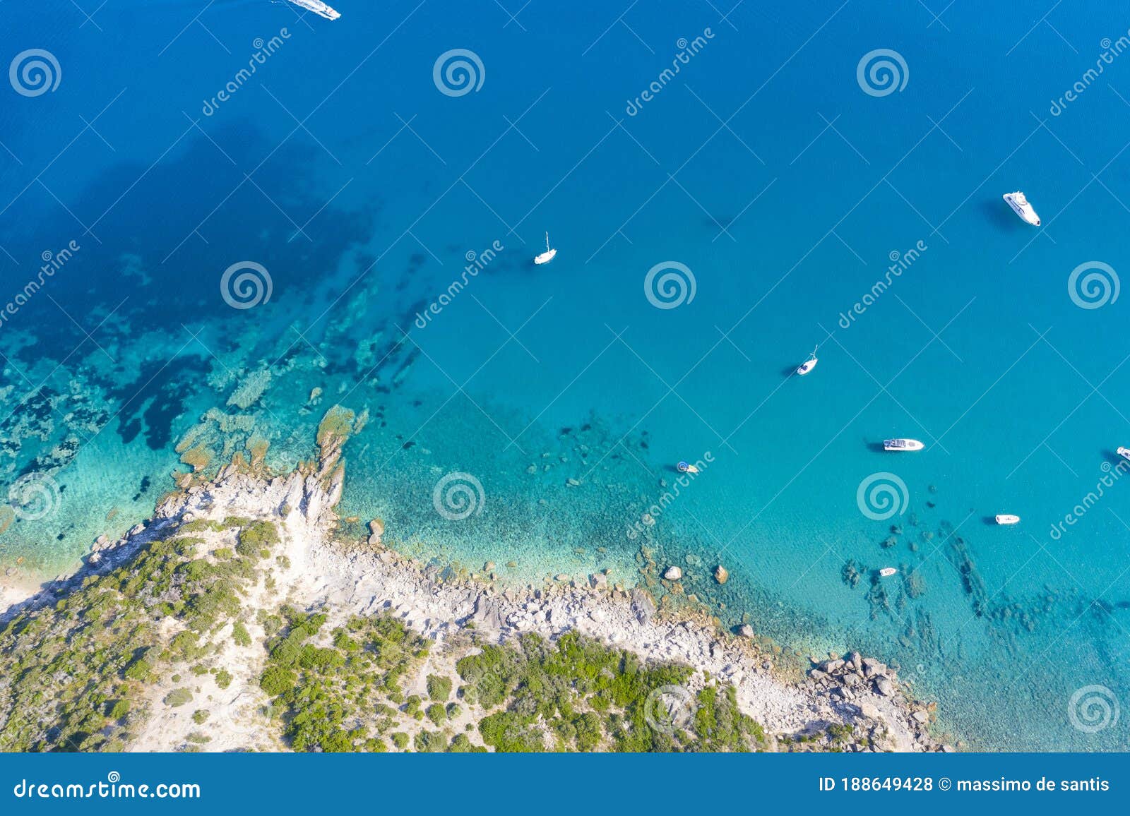 aerial view of the marine area of monte argentario in the province of grosseto in tuscany