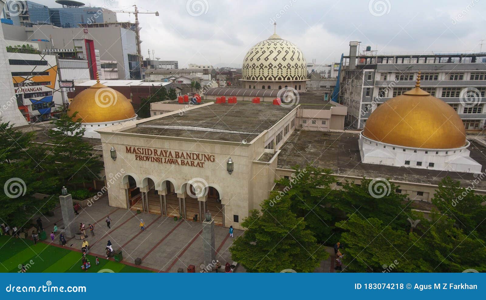 Aerial View Of The Masjid Raya Bandung  Or Grand Mosque  Of 