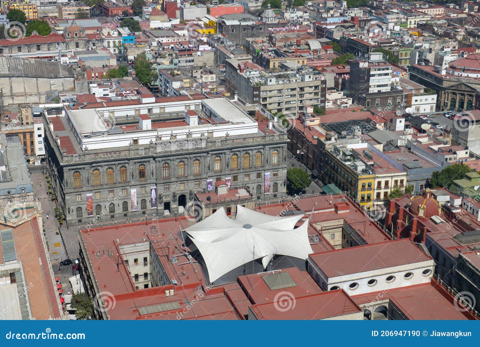 aerial view of mexico city, mexico