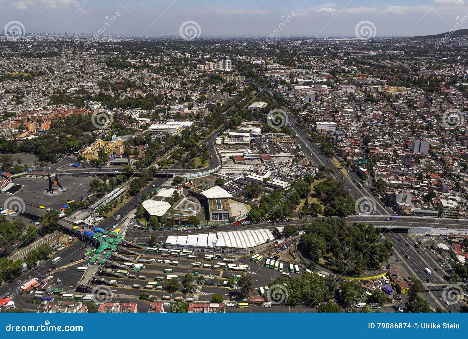 aerial view of mexico city