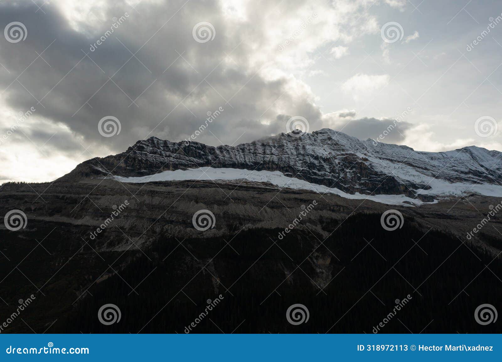 aerial view of yoho national park valley