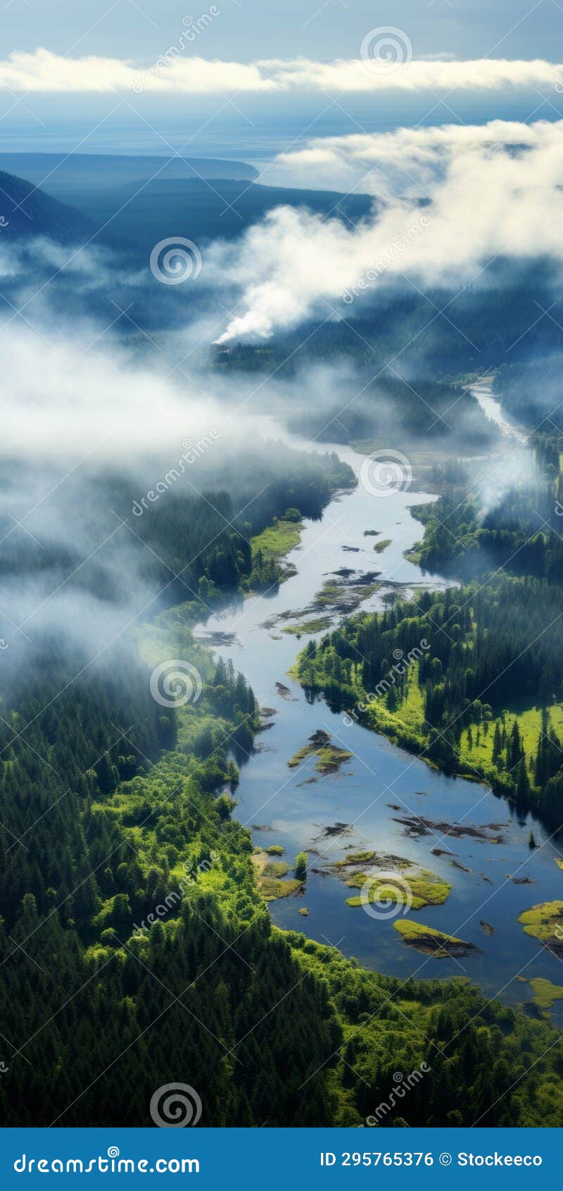 mystical forest: a fusion of water and land