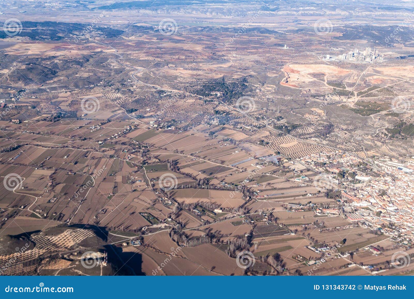 aerial view of morata de tajuna town