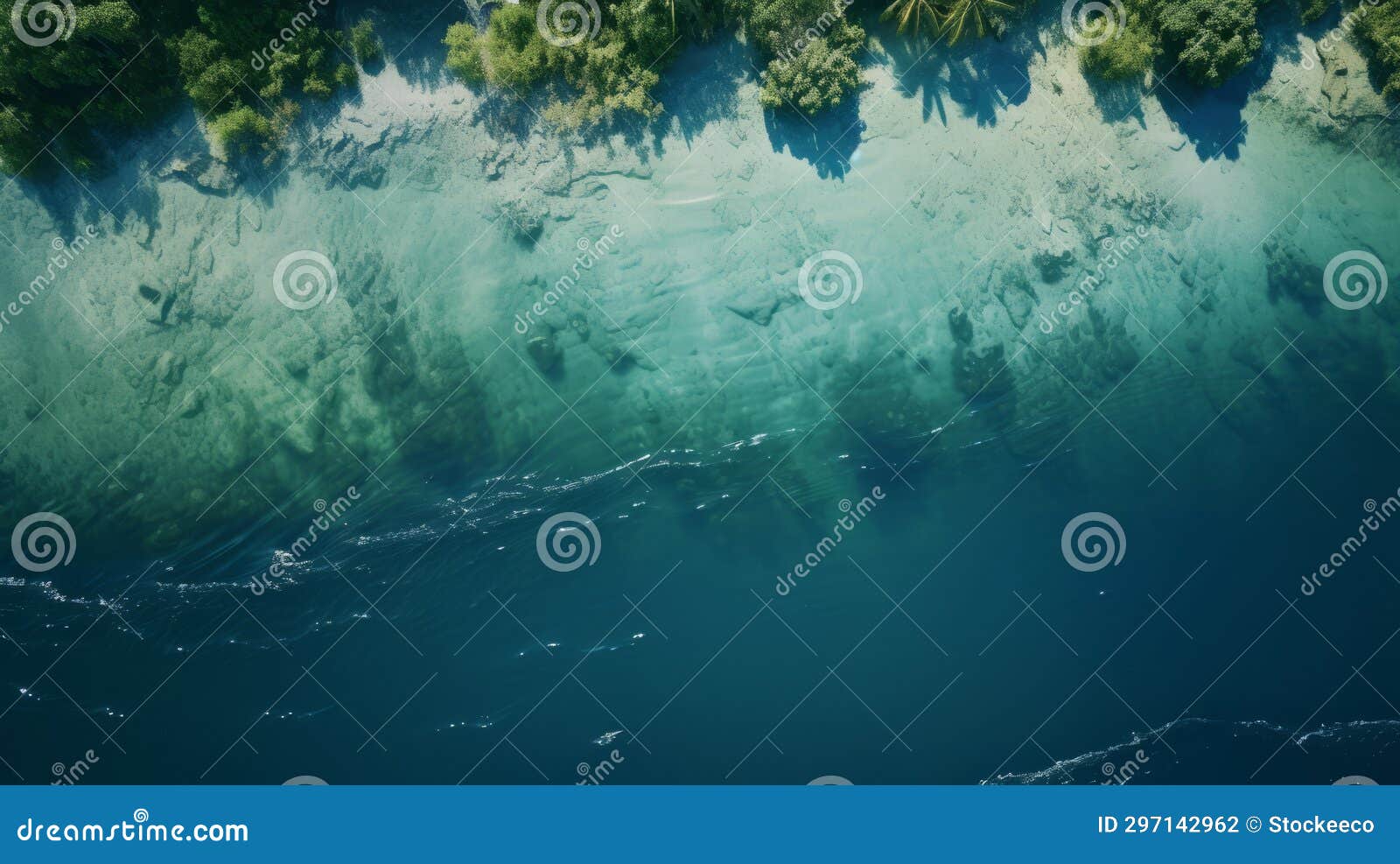 aerial view of mysterious lagoon with vray tracing and xbox 360 graphics