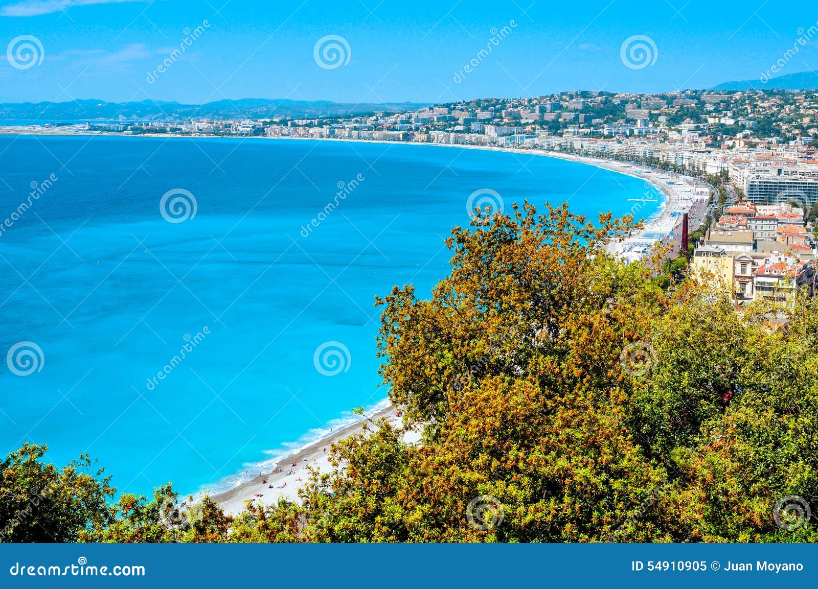 aerial view of nice, france