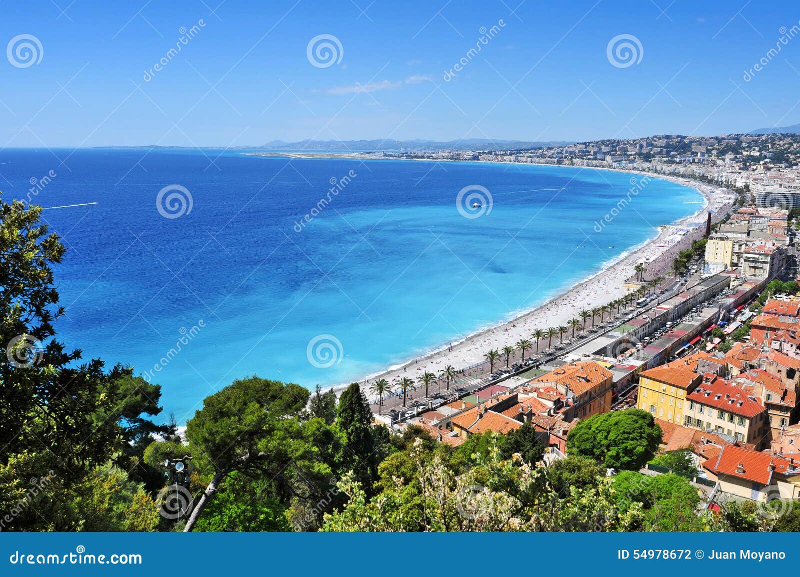 aerial view of nice, france