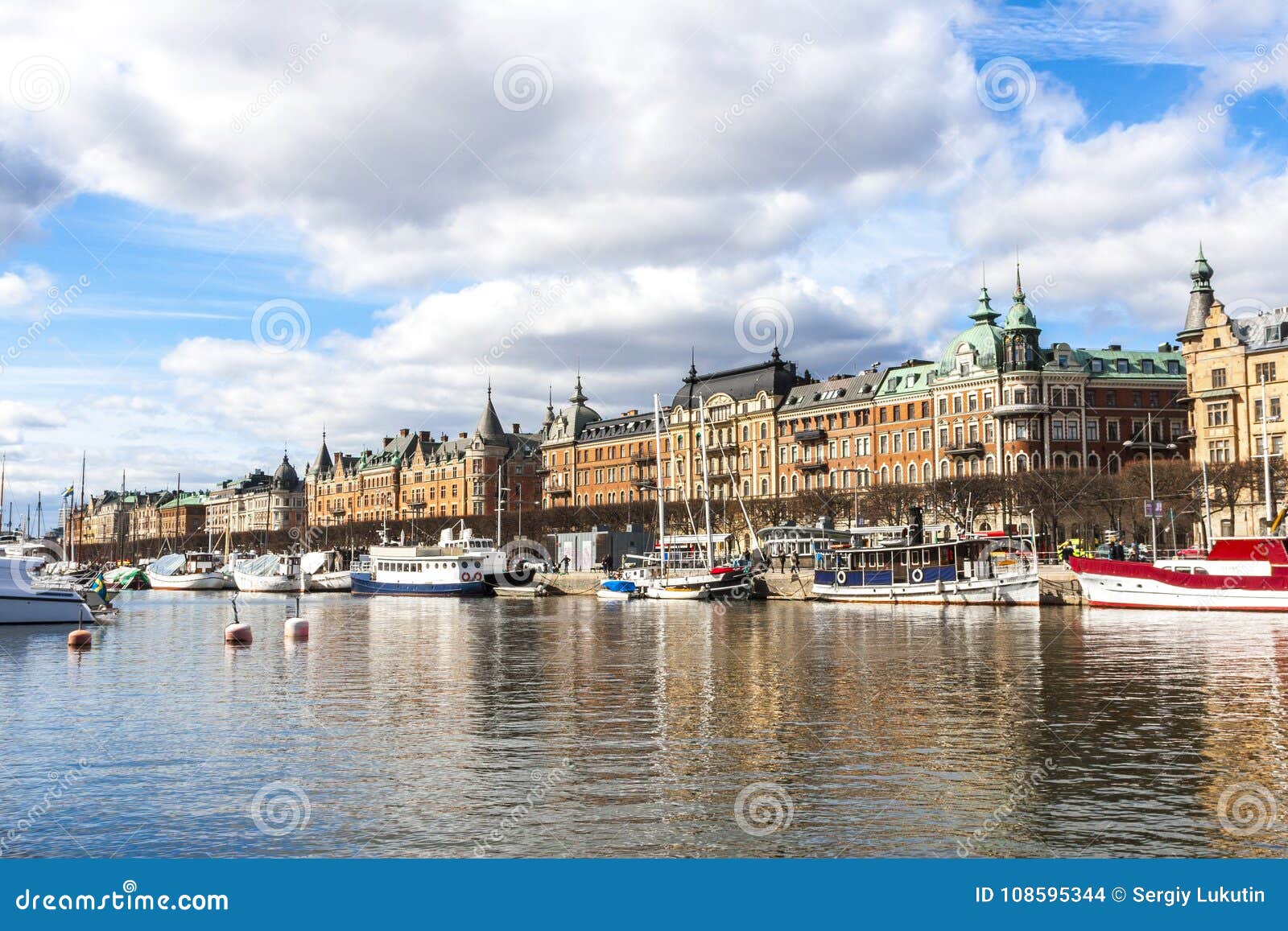 aerial panorama of stockholm, sweden