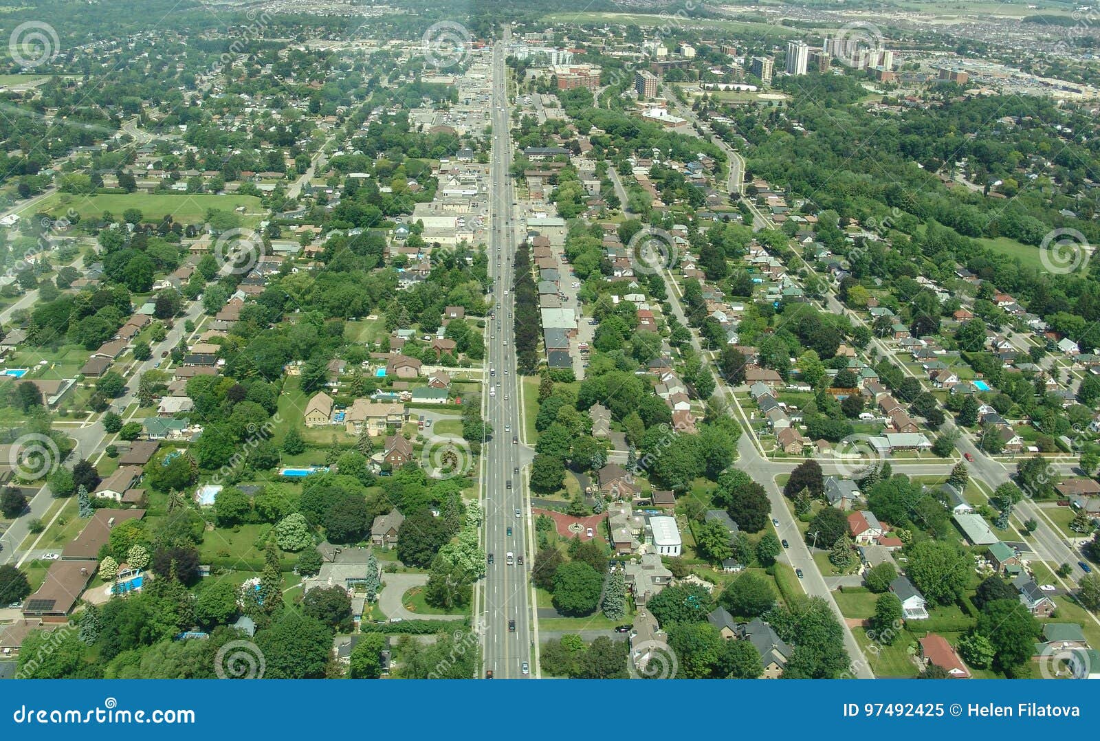 Aerial view of Ontario stock image. Image of environmental 97492425