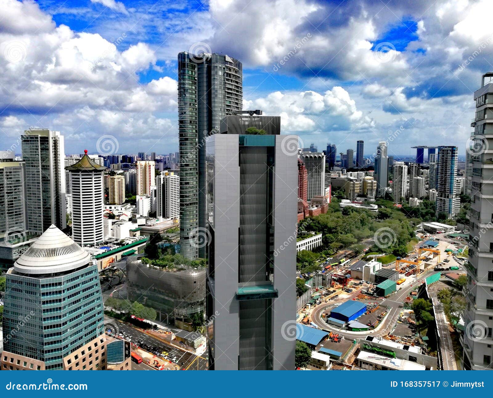 Aerial View Of Orchard Road Shopping Belt Stock Image - Image of attraction, design: 168357517