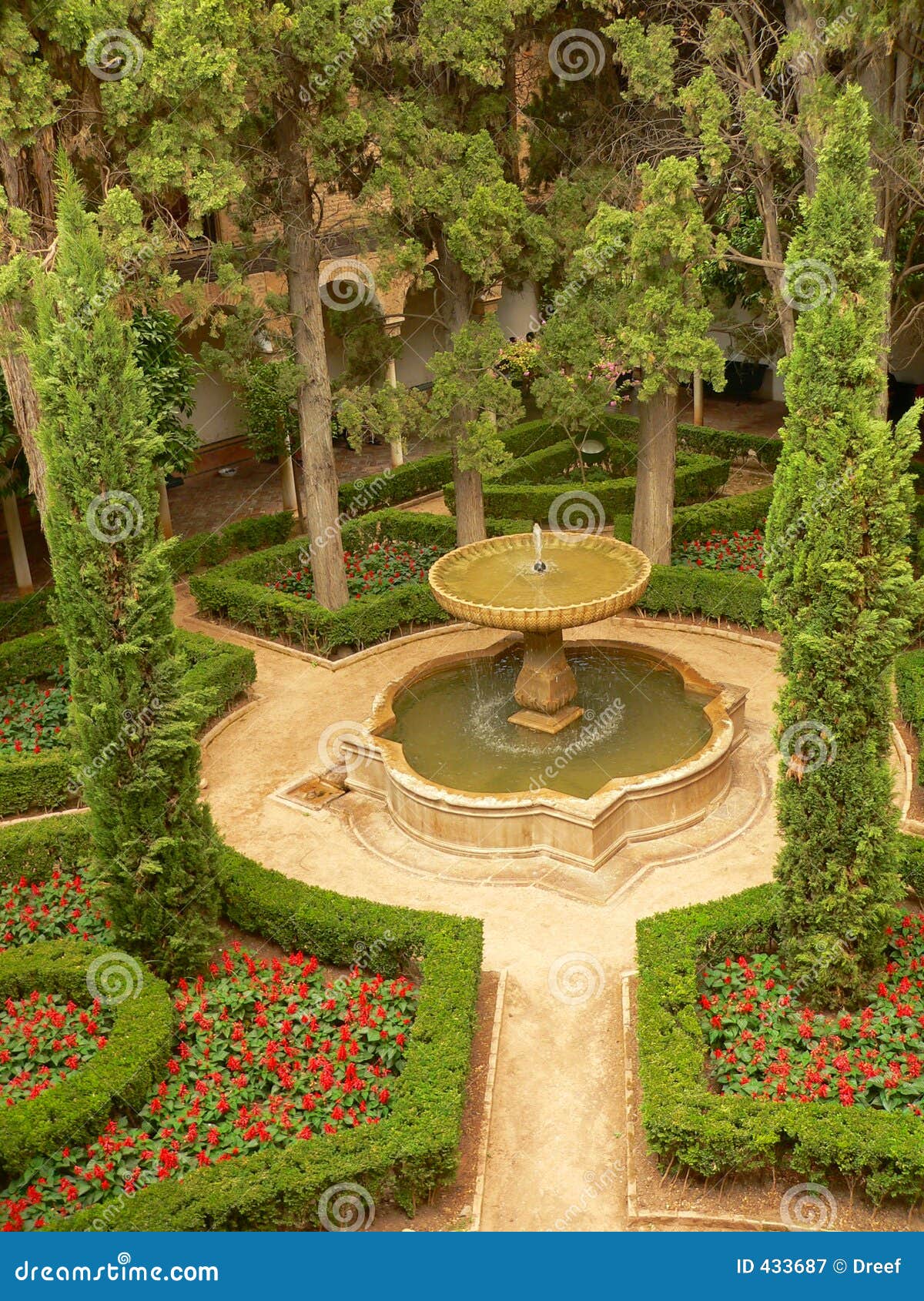 aerial view of parc in alhambra