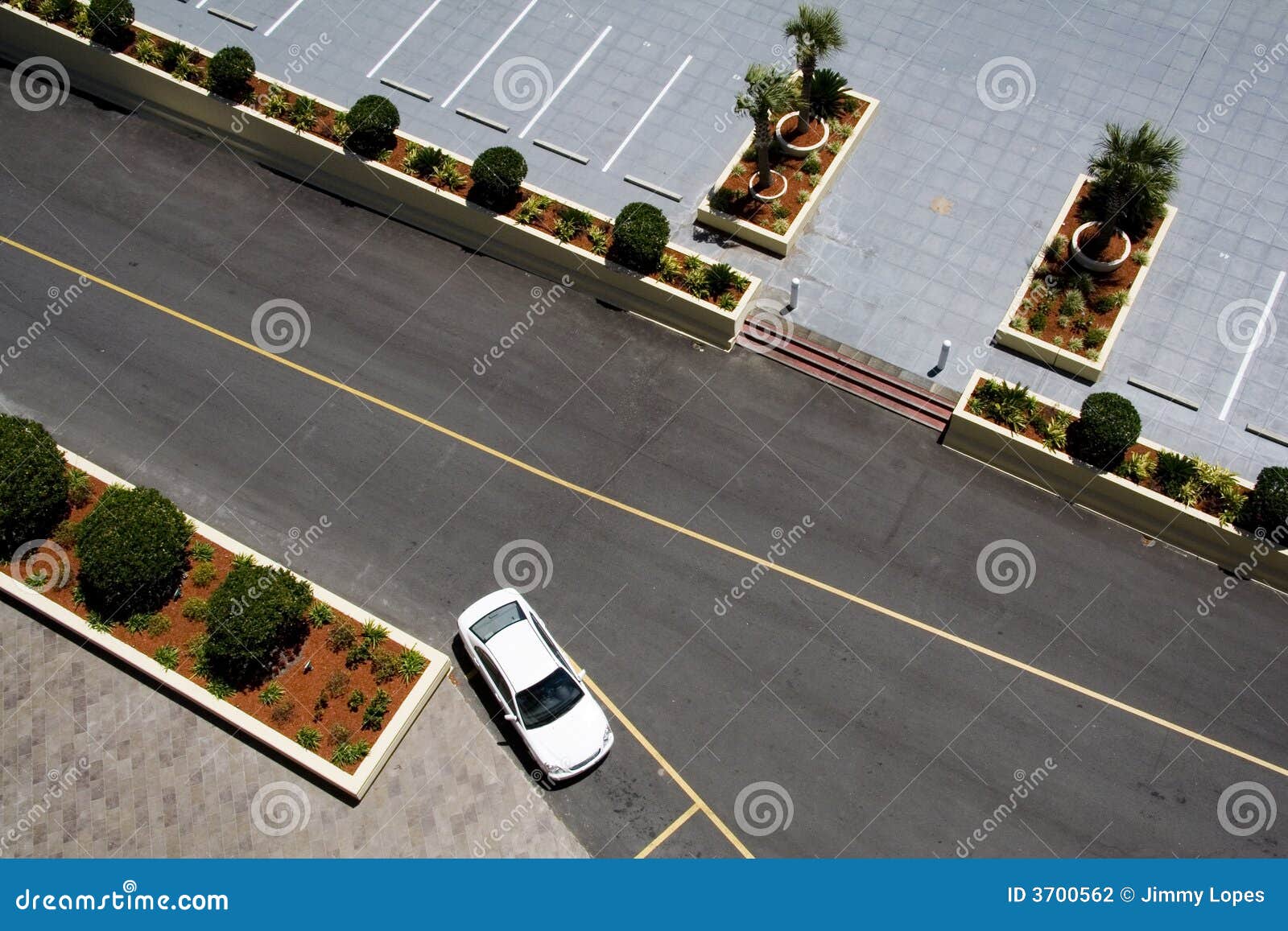 Aerial View of Parking Lot stock photo. Image of concept - 3700562