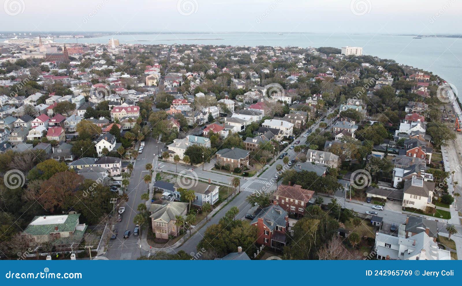 Aerial View Of Charleston South Carolina Editorial Stock Image Image