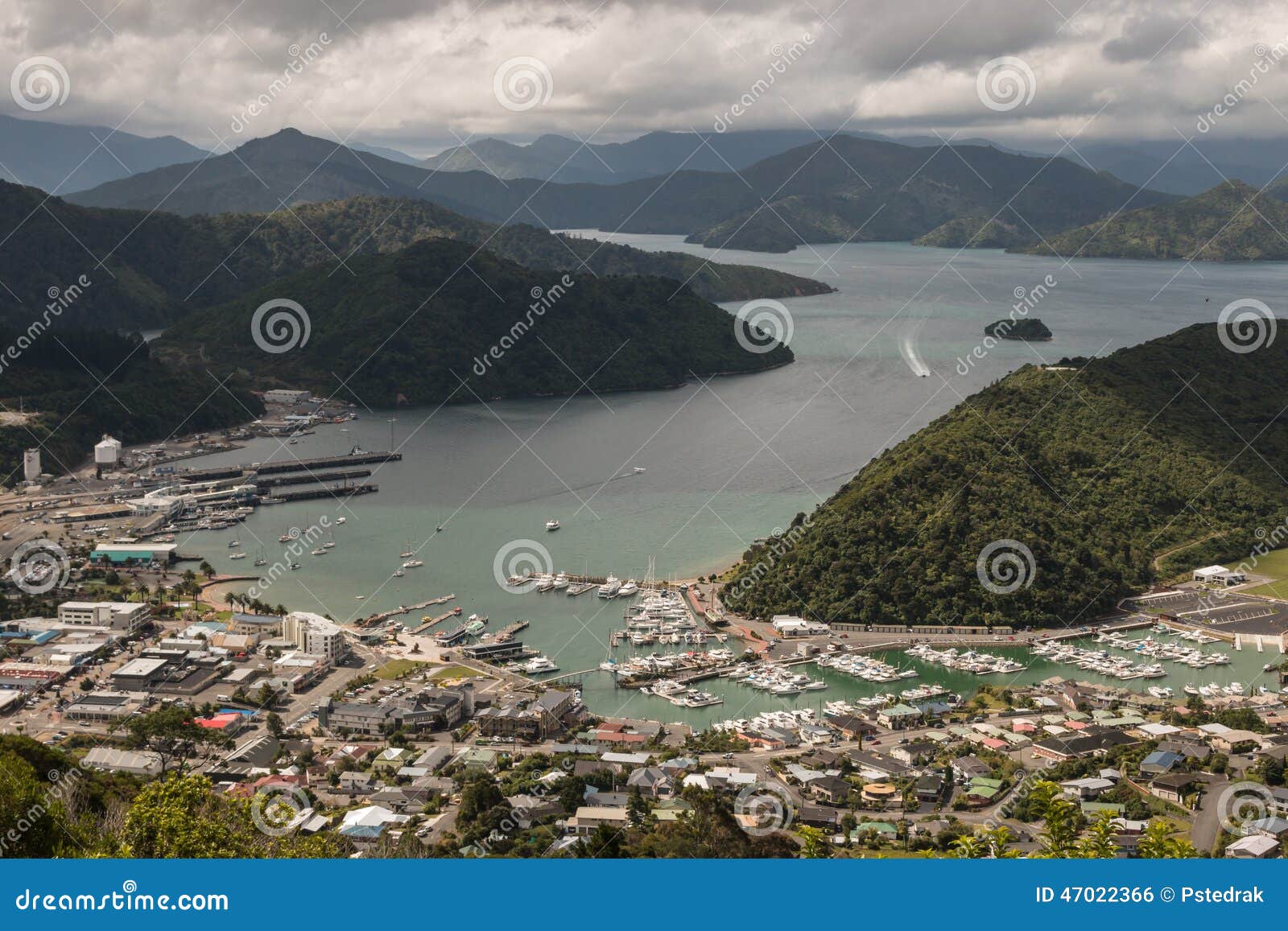 aerial view of picton