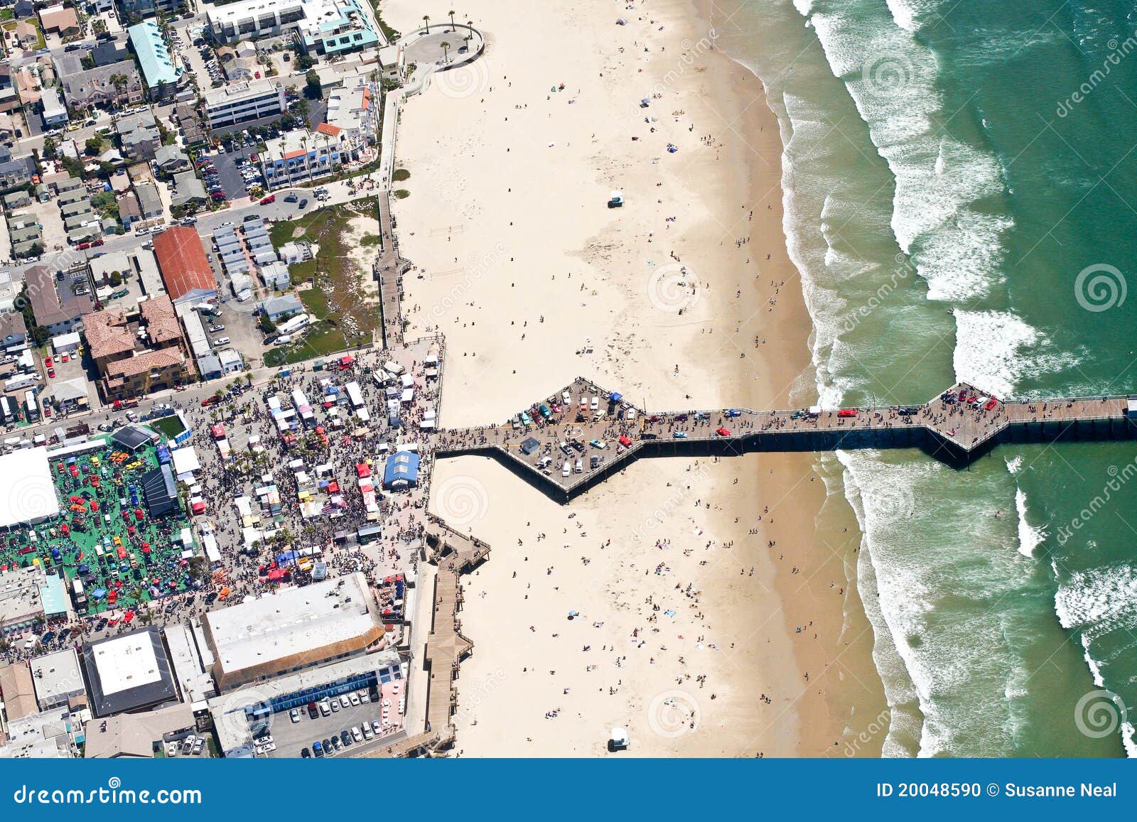 Aerial View Of Pier At Pismo Beach, CA Stock Photo Image 20048590