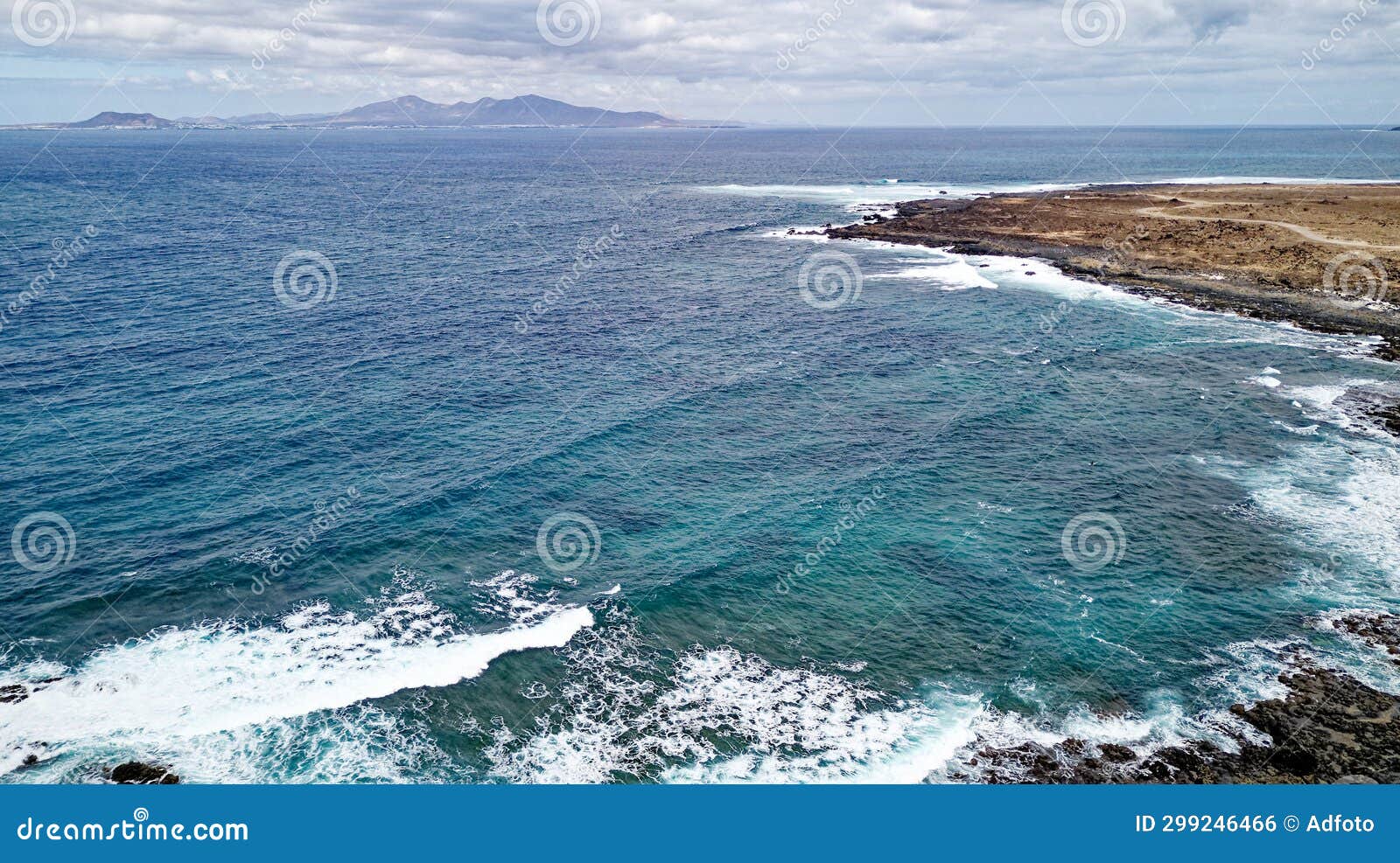 aerial view of popcorn beach - spain, canary islands, fuerteventura