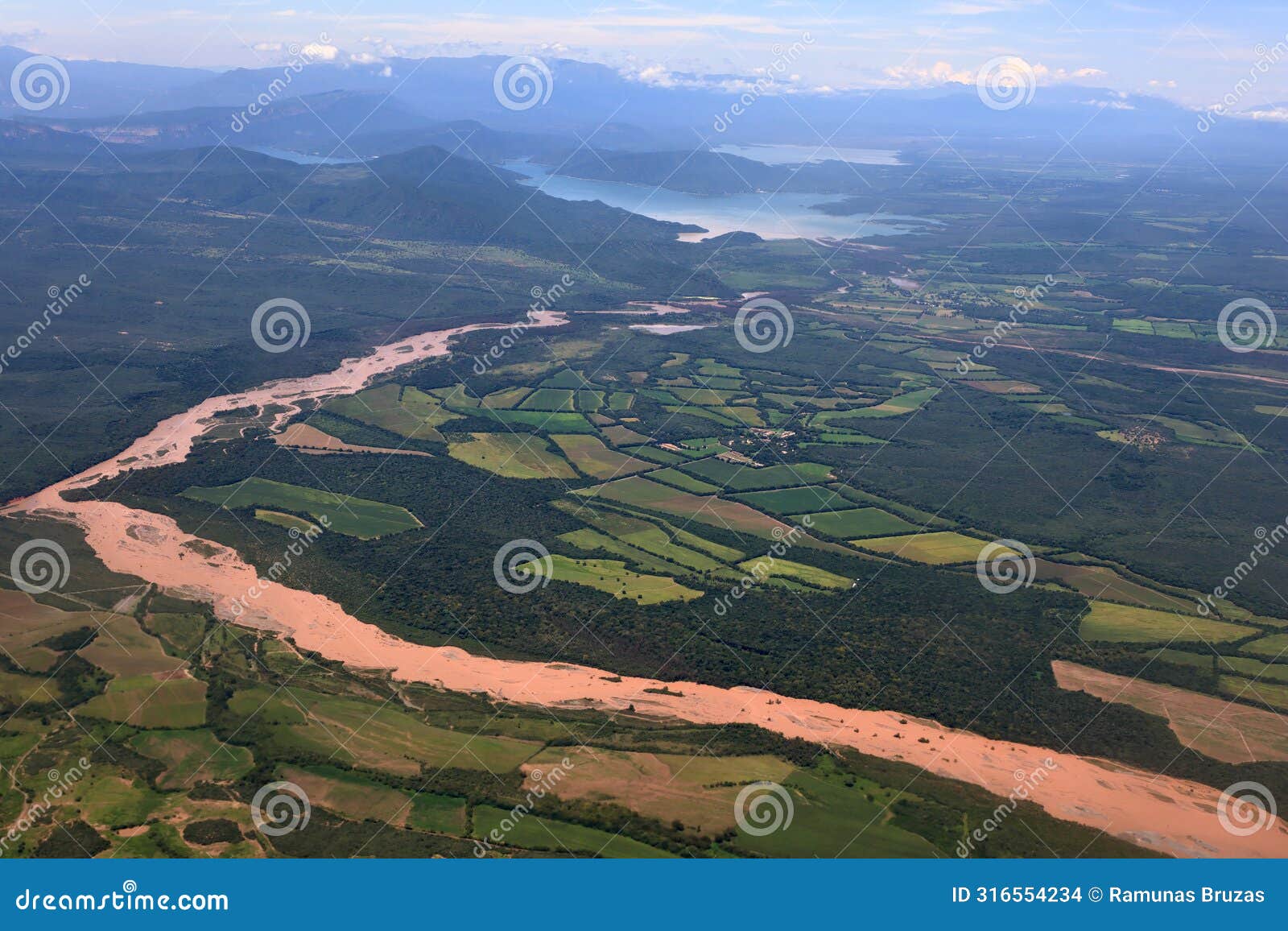 salta province landscape and rosario river