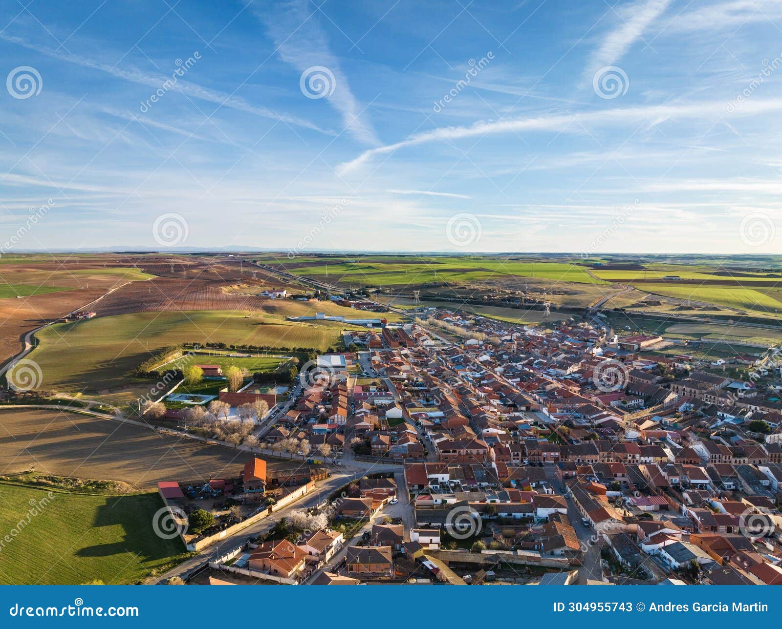 aerial view of rueda in valladolid