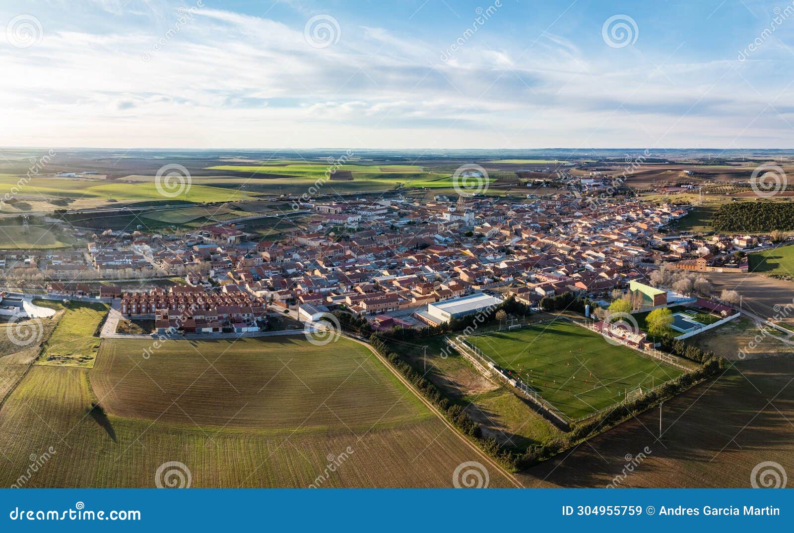 aerial view of rueda in valladolid