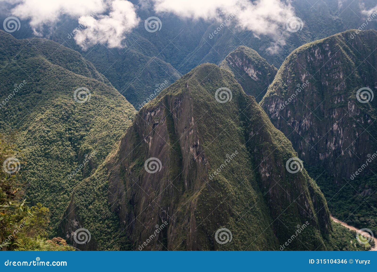 steep tropical peaks