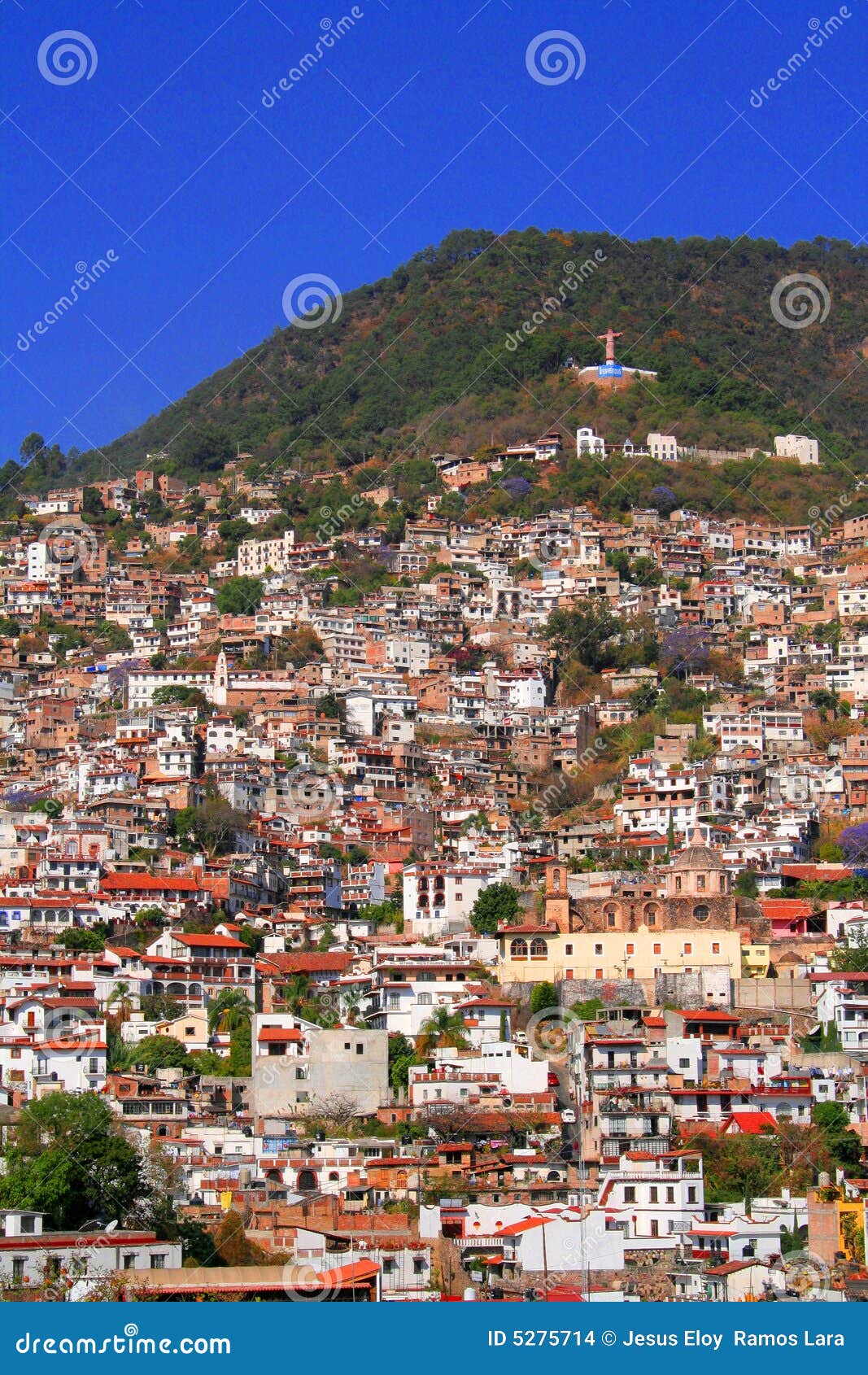 aerial view of the city of taxco, in guerrero i