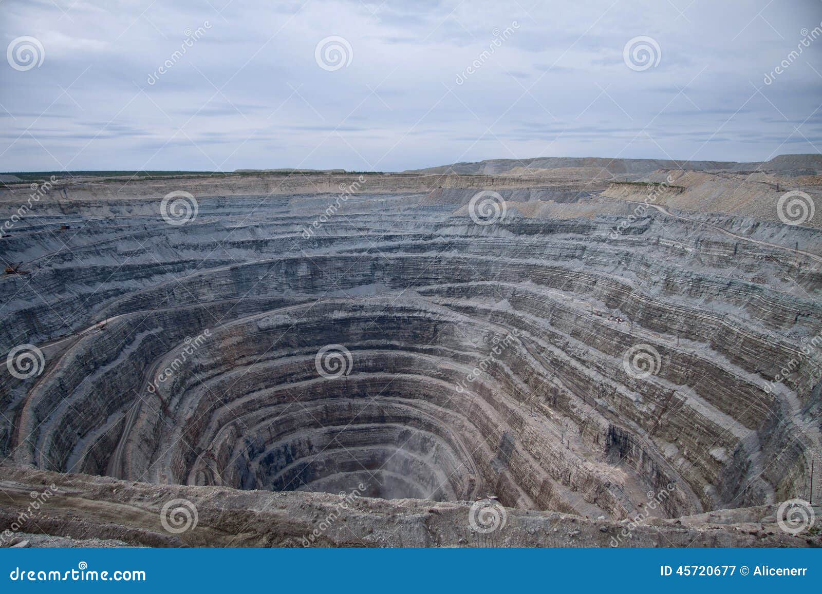 South Africa: an open works mine at De Beers diamond mine free public  domain image