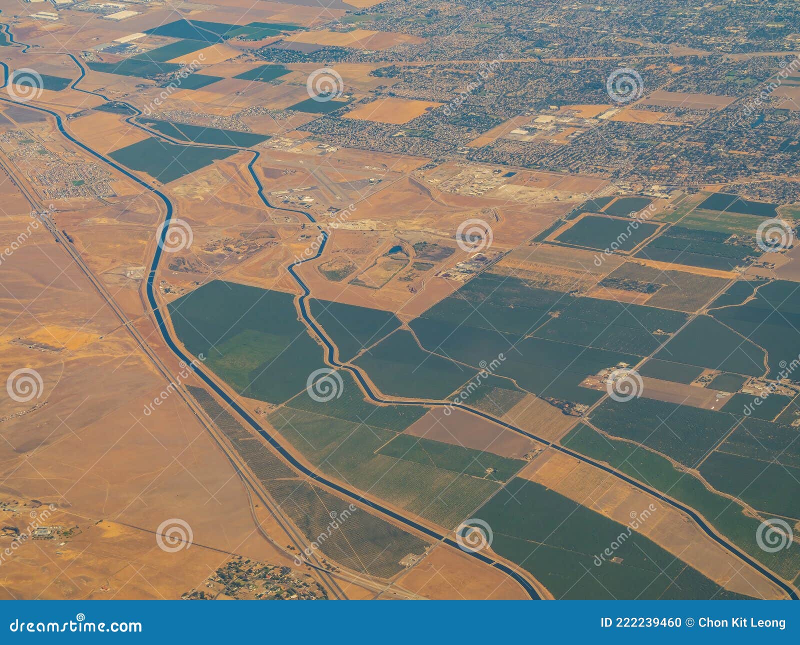 Aerial View of the Tracy Area Stock Photo Image of america, farm