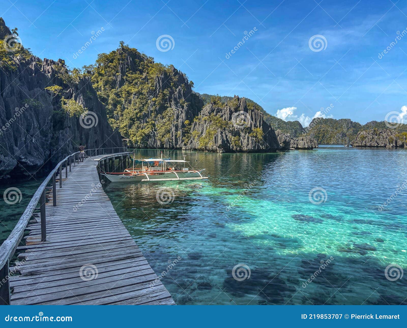 Aerial View of the Twin Lagoon in Coron Island, Palawan, Philippines