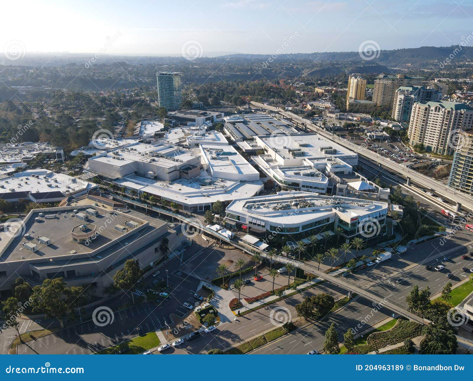 Aerial View of UTC Westfield Shopping Mall, Large Commercial Center in  University City, San Diego Editorial Stock Image - Image of residential,  company: 204963189