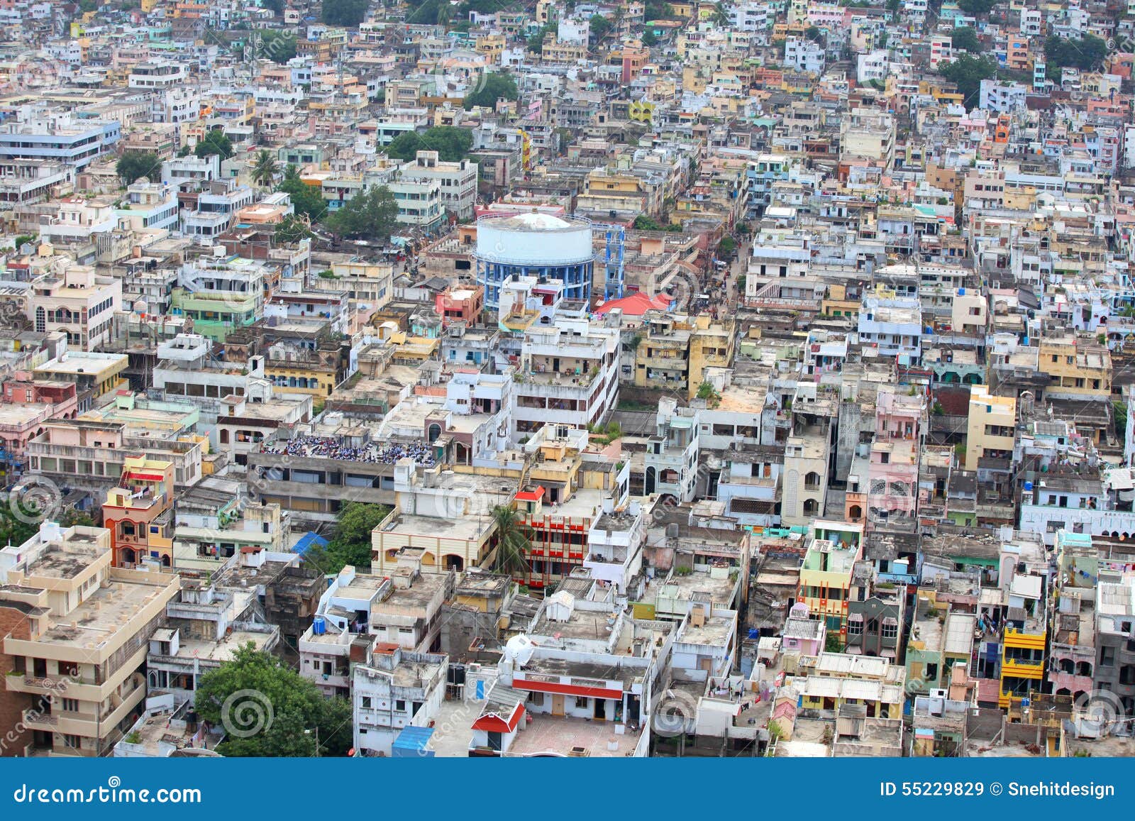 Aerial View Of Vijayawada City Editorial Stock Image 