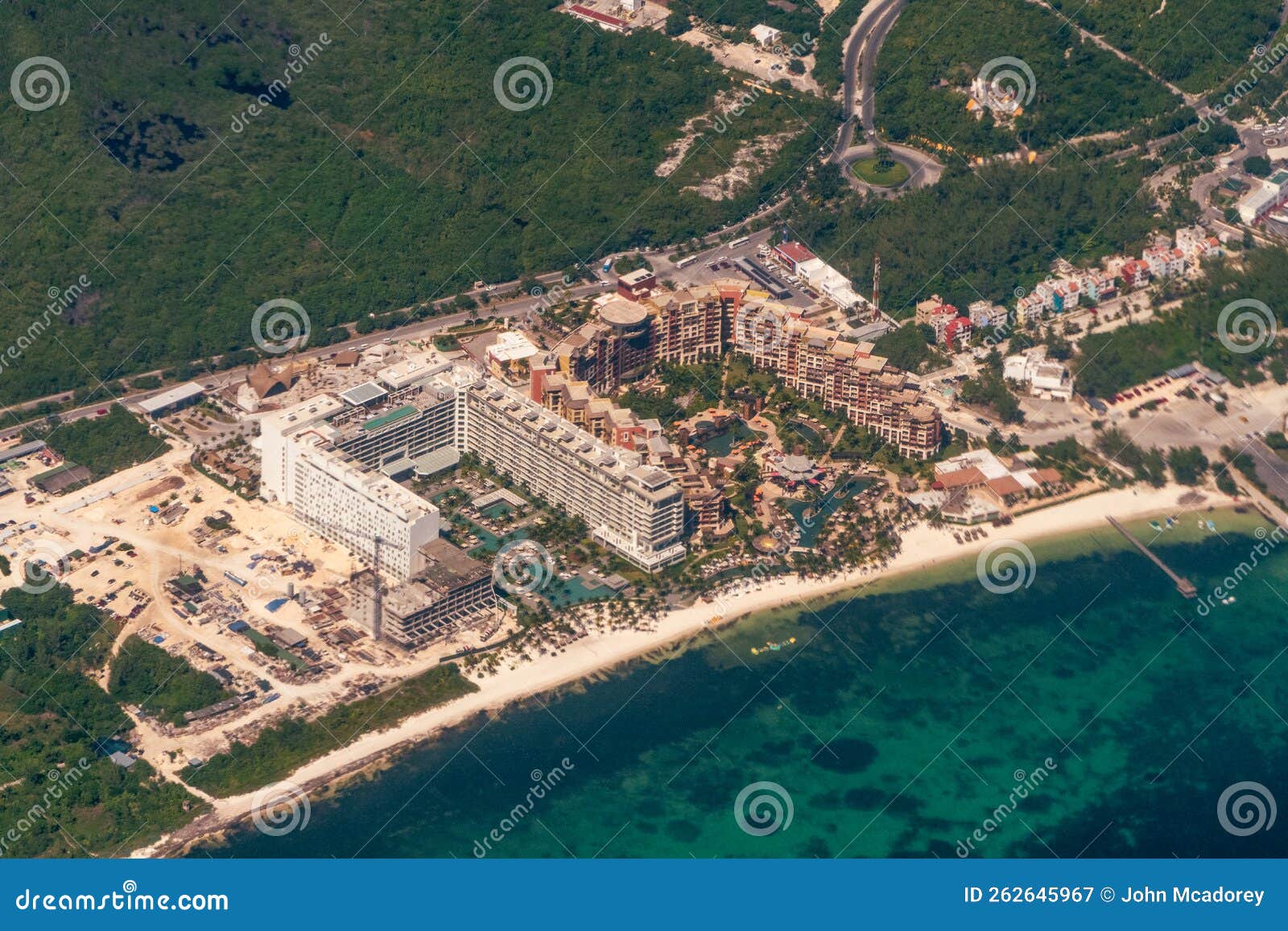 aerial view of the villa del palmar cancun luxury beach resort & spa, the garza blanca cancun, the hotel mousai