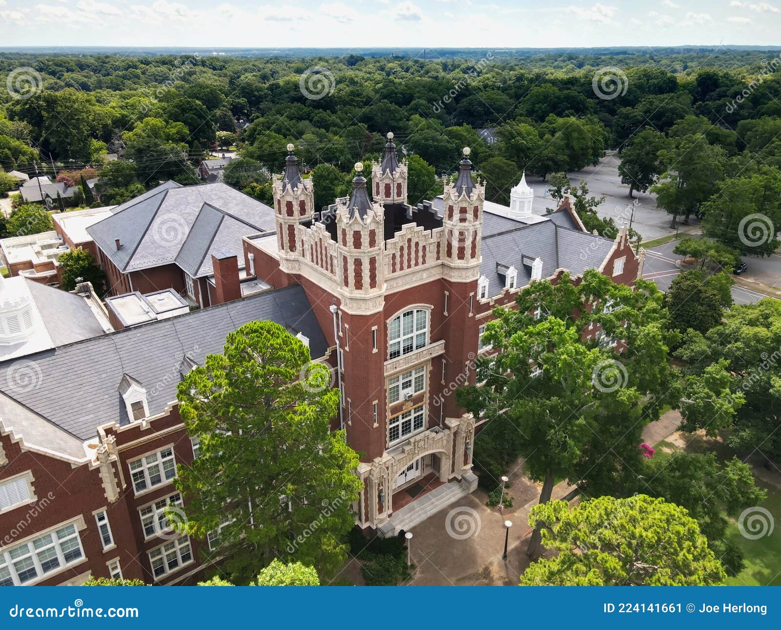 An Aerial View of Withers Building on the Winthrop University Campus An Aerial View of Withers Building on the Winthrop University Campus