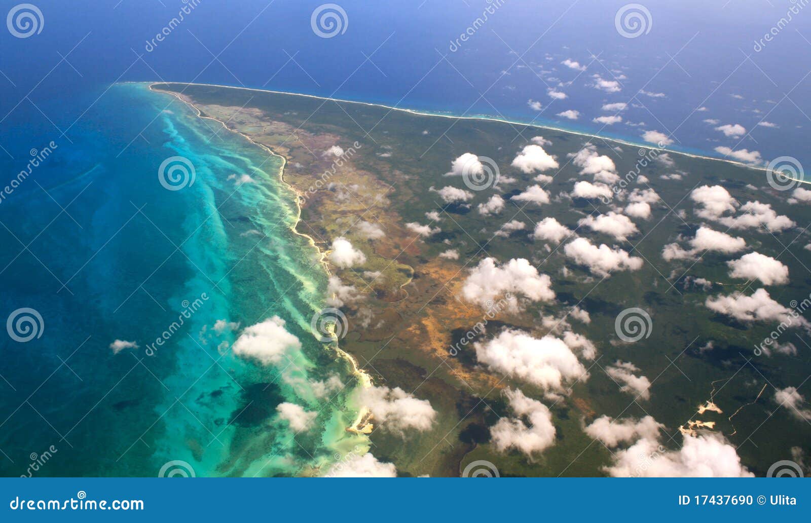 aerial view of yucatan , mexico