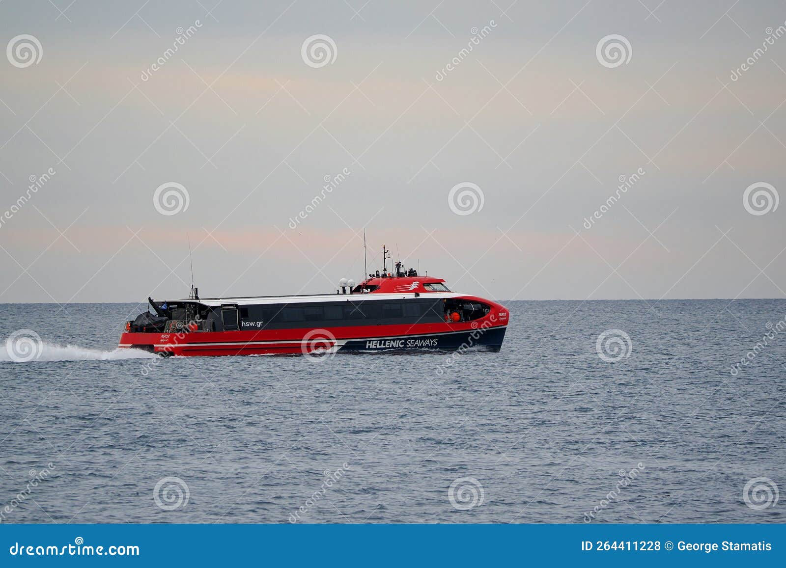 hydrofoil catamaran greece