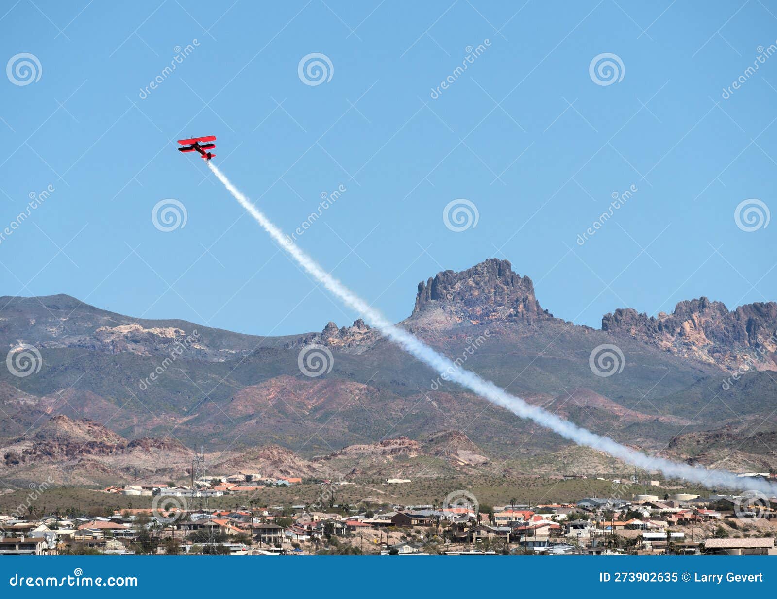 aerobatics on display at an air show over bullhead city, arizona