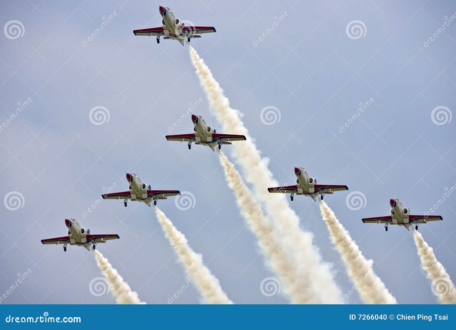 aerobatics team display at airshow